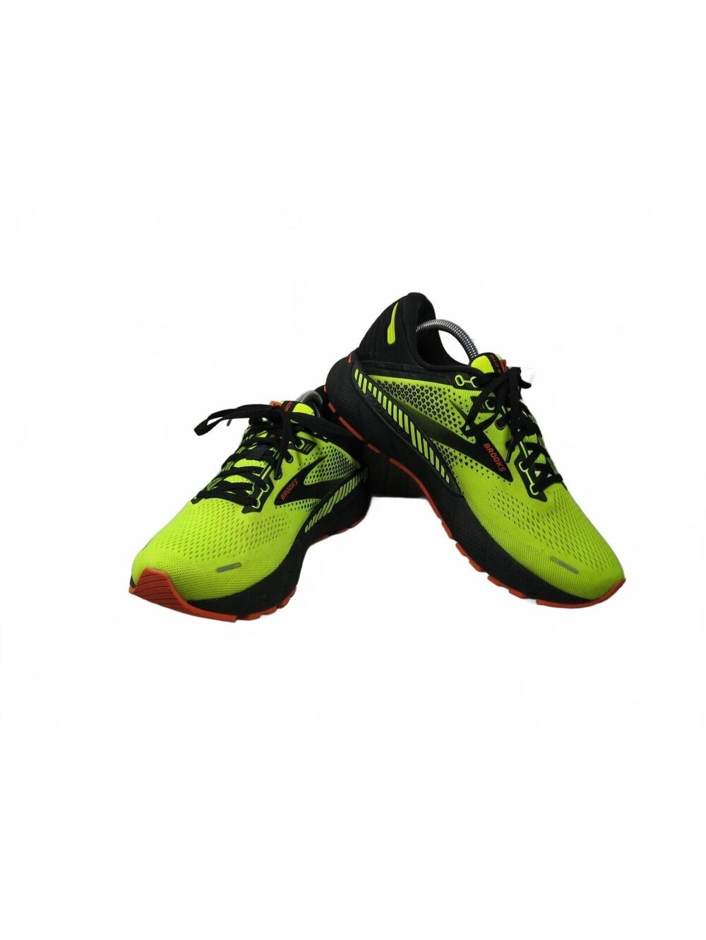 Brooks Adrenaline GTS 22 Sneakers Men 10D Running Shoes Neon Yellow Black Gym